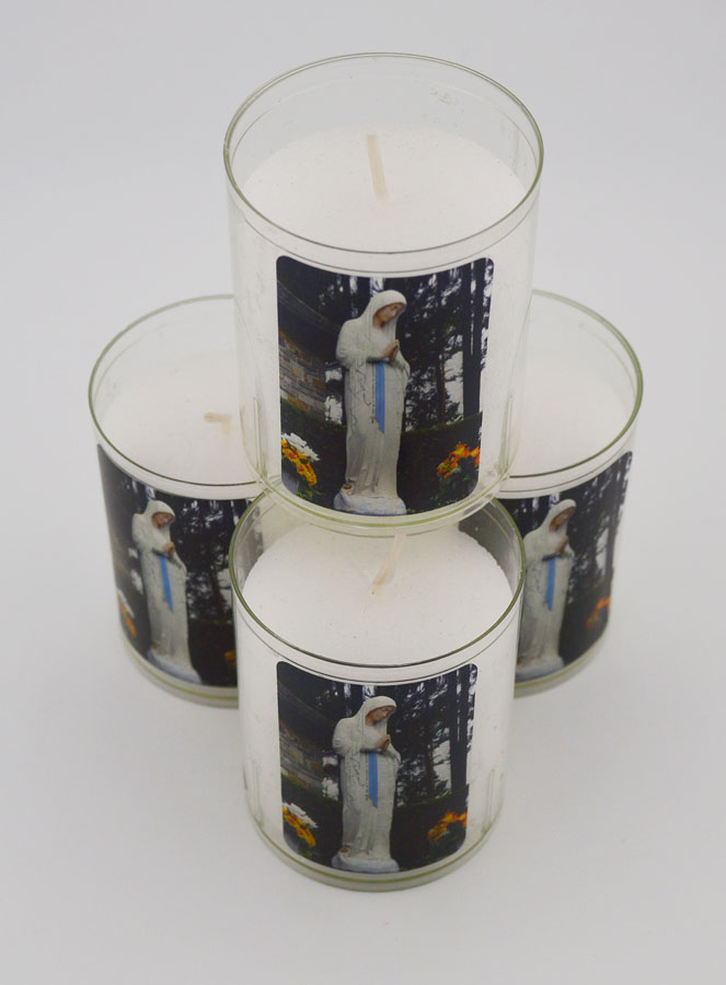 Lot de 4 Bougies Veilleuses de Notre Dame de Banneux (pic 4)