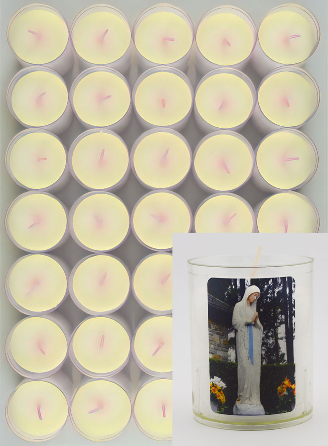 Lot de 10 Bougies Veilleuses Notre Dame de Banneux (pic 1)