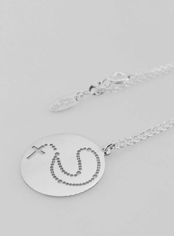 Collier Religieux Pendentif Chapelet - Argent 925/1000 (pic 3)