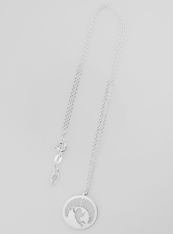 Collier Religieux Ange & Soleil - Argent Massif (pic 2)