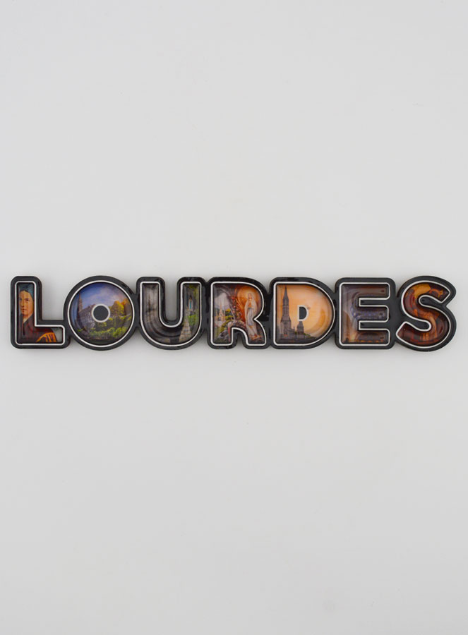 Souvenir de Lourdes - Magnet Texte de Lourdes 17cm (pic 1)