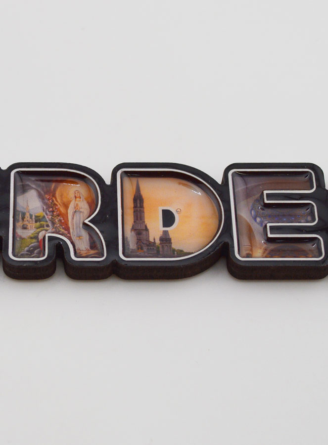 Souvenir de Lourdes - Magnet Texte de Lourdes 17cm (pic 3)