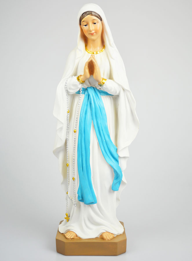Statue Religieuse Notre Dame de Lourdes - 40cm (pic 1)