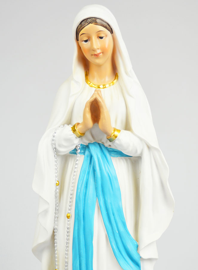 Statue Religieuse Notre Dame de Lourdes - 40cm (pic 3)