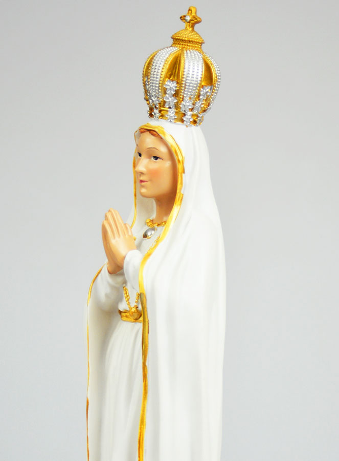 Statue Religieuse Notre Dame de Fatima - 40cm (pic 4)