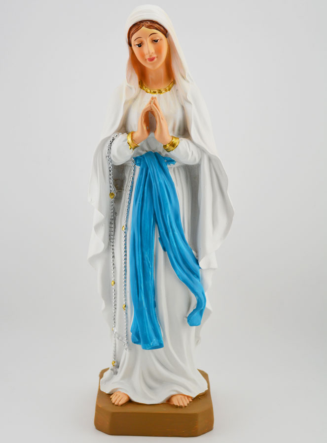 Statue Religieuse Notre Dame de Lourdes - 30cm (pic 1)