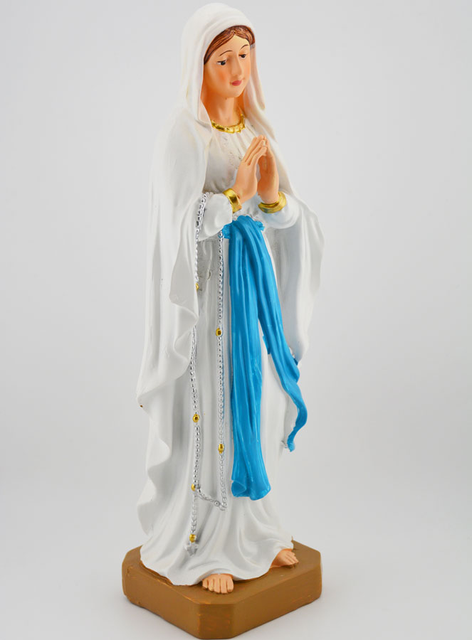 Statue Religieuse Notre Dame de Lourdes - 30cm (pic 2)