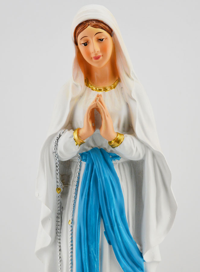 Statue Religieuse Notre Dame de Lourdes - 30cm (pic 3)