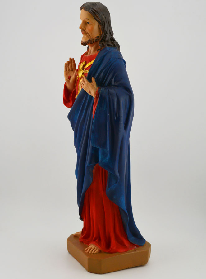 Statue Religieuse de Sacré Coeur de Jésus - 30cm (pic 2)