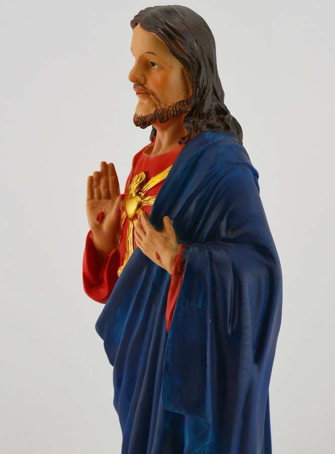 Statue Religieuse de Sacré Coeur de Jésus - 30cm (pic 4)