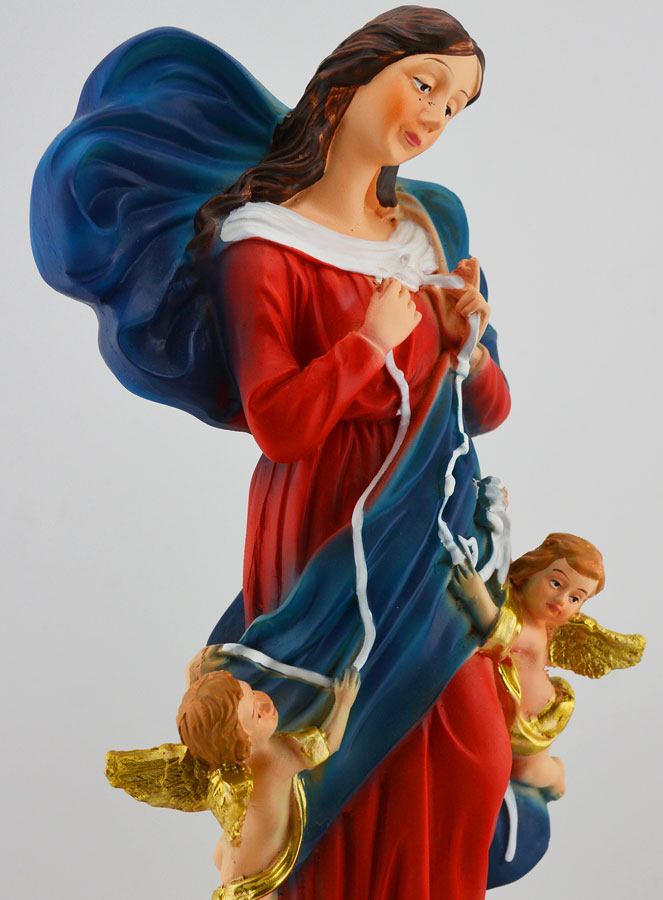 Statue Religieuse Marie qui Défait les Noeuds - 30cm (pic 4)