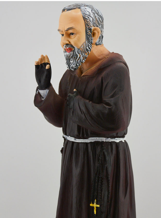 Statue Religieuse de Saint Padre Pio - 30cm (pic 4)