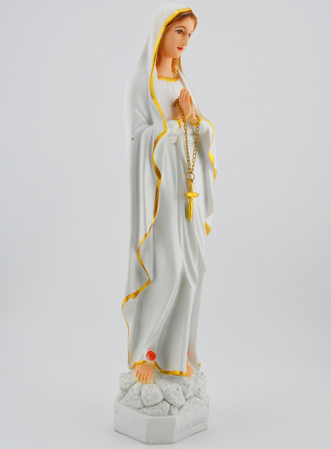 Statue Religieuse de ND de Lourdes - 27cm (pic 2)