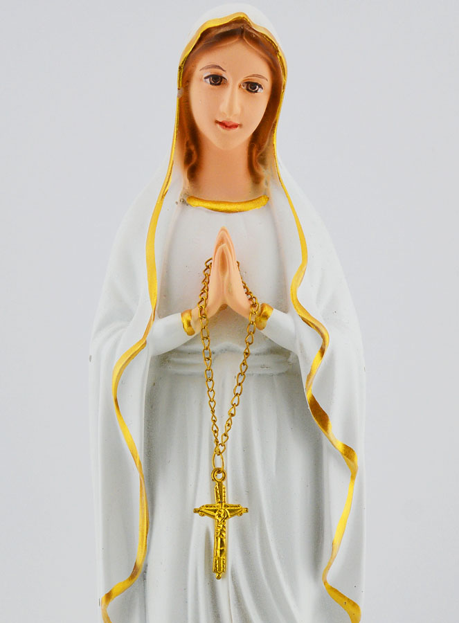 Statue Religieuse de ND de Lourdes - 27cm (pic 3)