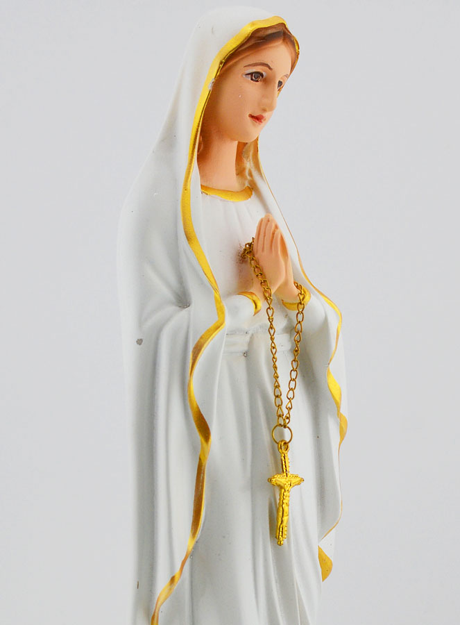 Statue Religieuse de ND de Lourdes - 27cm (pic 4)