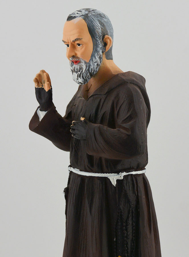 Statue Religieuse de Saint Padre Pio - 20cm (pic 4)