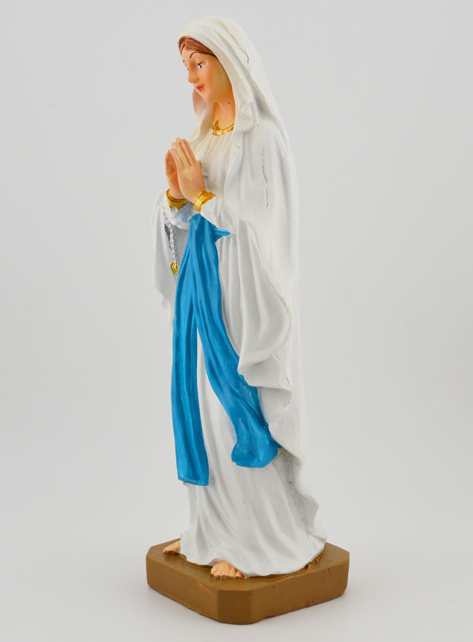 Statue Religieuse de la Vierge de Lourdes - 20cm (pic 2)