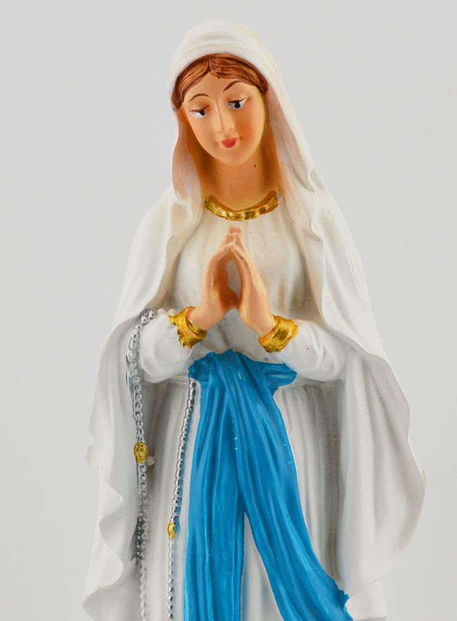 Statue Religieuse de la Vierge de Lourdes - 20cm (pic 3)
