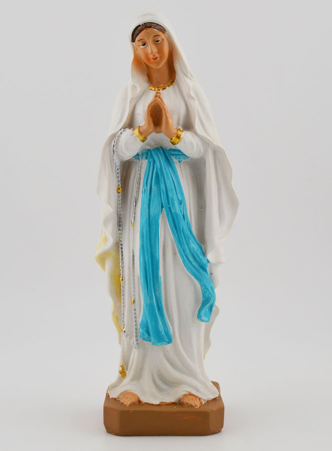 Statue Religieuse Notre Dame de Lourdes - 15cm (pic 1)