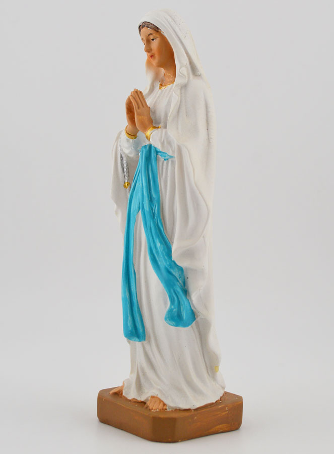 Statue Religieuse Notre Dame de Lourdes - 15cm (pic 2)