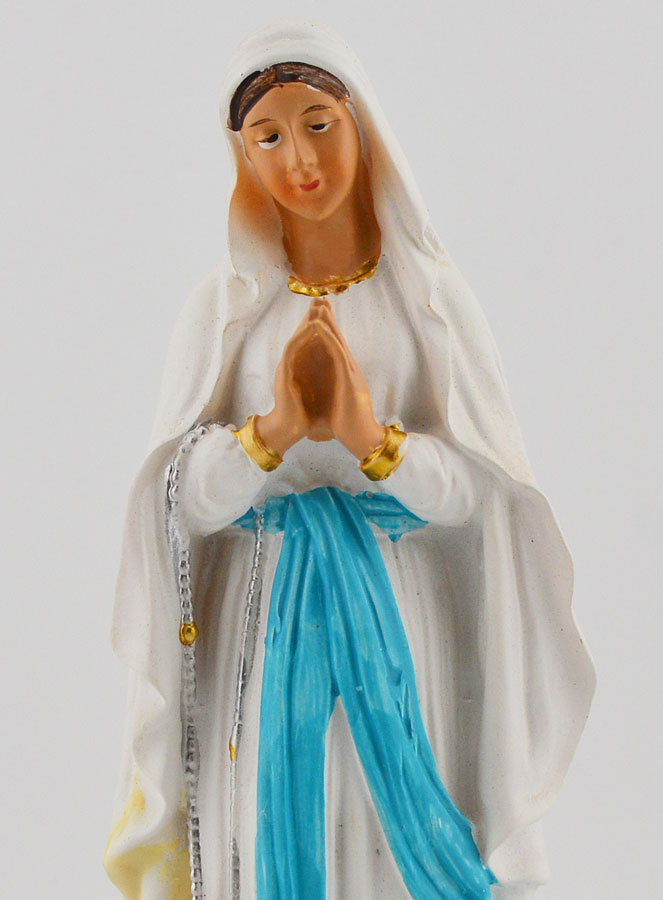 Statue Religieuse Notre Dame de Lourdes - 15cm (pic 3)