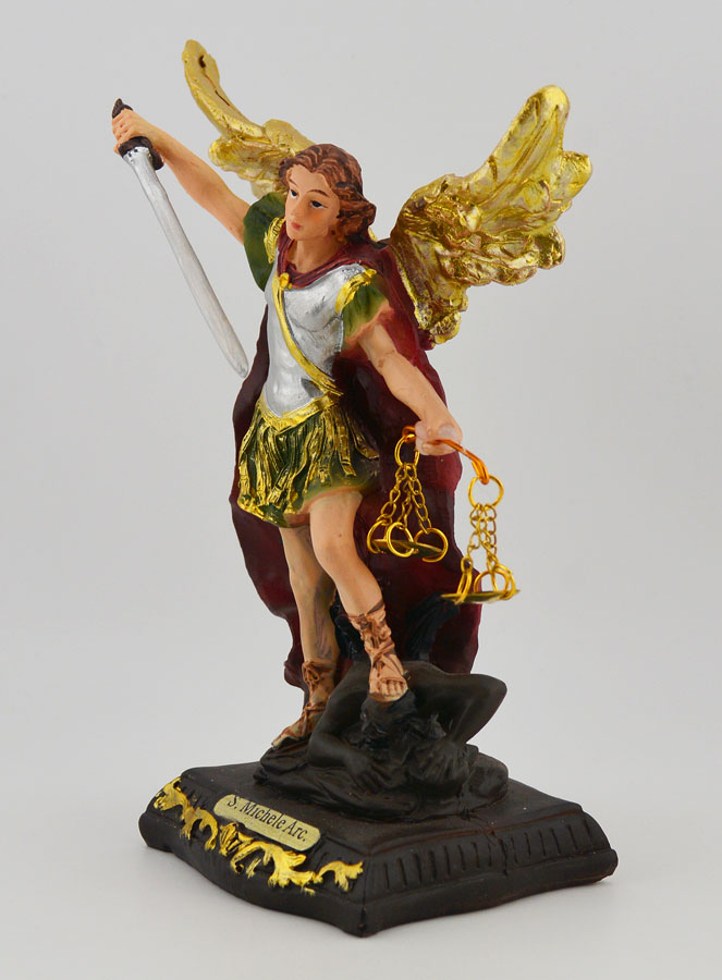 Statue Religieuse de Saint Michel Archange -15 cm (pic 2)