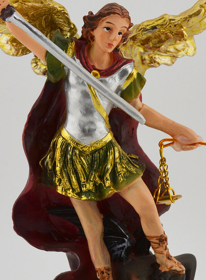 Statue Religieuse de Saint Michel Archange -15 cm (pic 3)