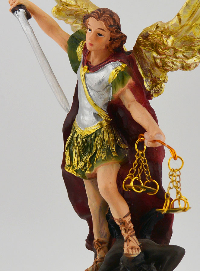 Statue Religieuse de Saint Michel Archange -15 cm (pic 4)