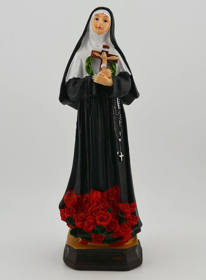Statue Religieuse de Sainte Rita aux Roses - 20cm (pic 1)