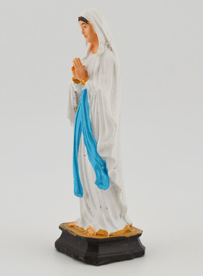 Statue Religieuse de Notre Dame de Lourdes - 7cm (pic 2)