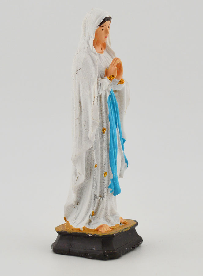 Statue Religieuse de Notre Dame de Lourdes - 7cm (pic 3)