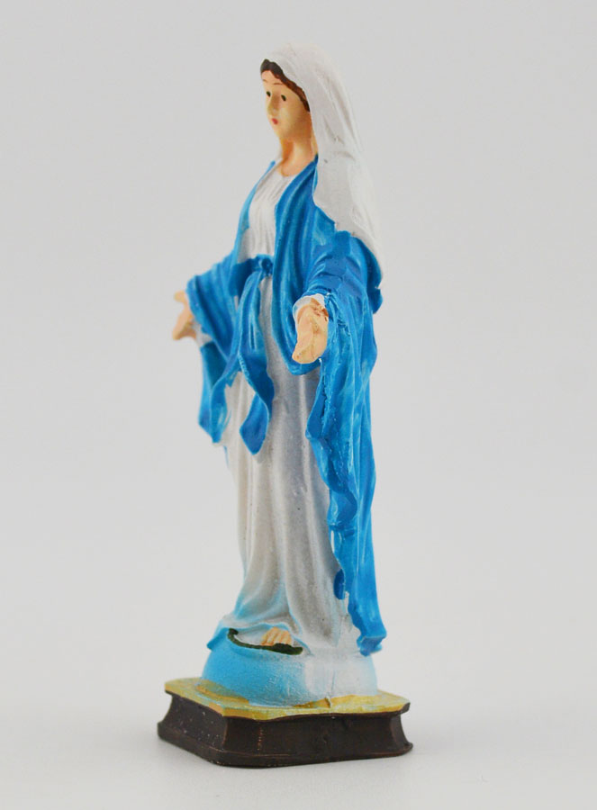 Statue Religieuse de la Vierge Miraculeuse - 7cm (pic 2)