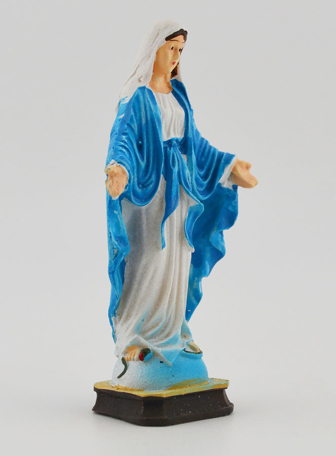 Statue Religieuse de la Vierge Miraculeuse - 7cm (pic 3)