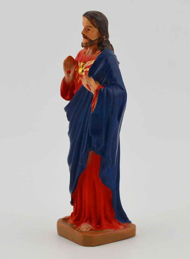 Statue Religieuse Sacré Coeur de Jésus - 7cm (pic 2)