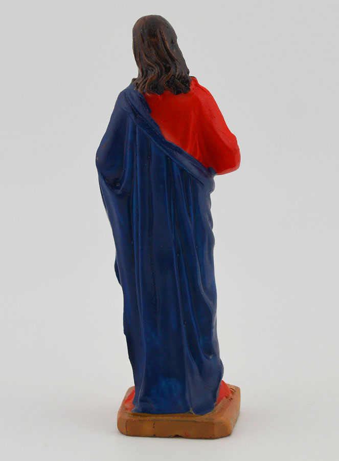 Statue Religieuse Sacré Coeur de Jésus - 7cm (pic 4)