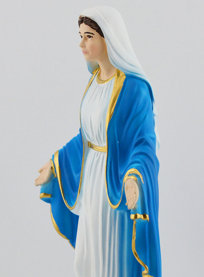 Statue Religieuse de la Vierge Miraculeuse - 20cm (pic 4)