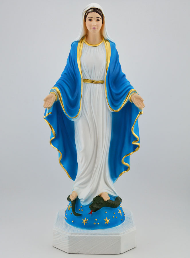 Statue Religieuse Artisanale Vierge Miraculeuse - 30cm (pic 1)