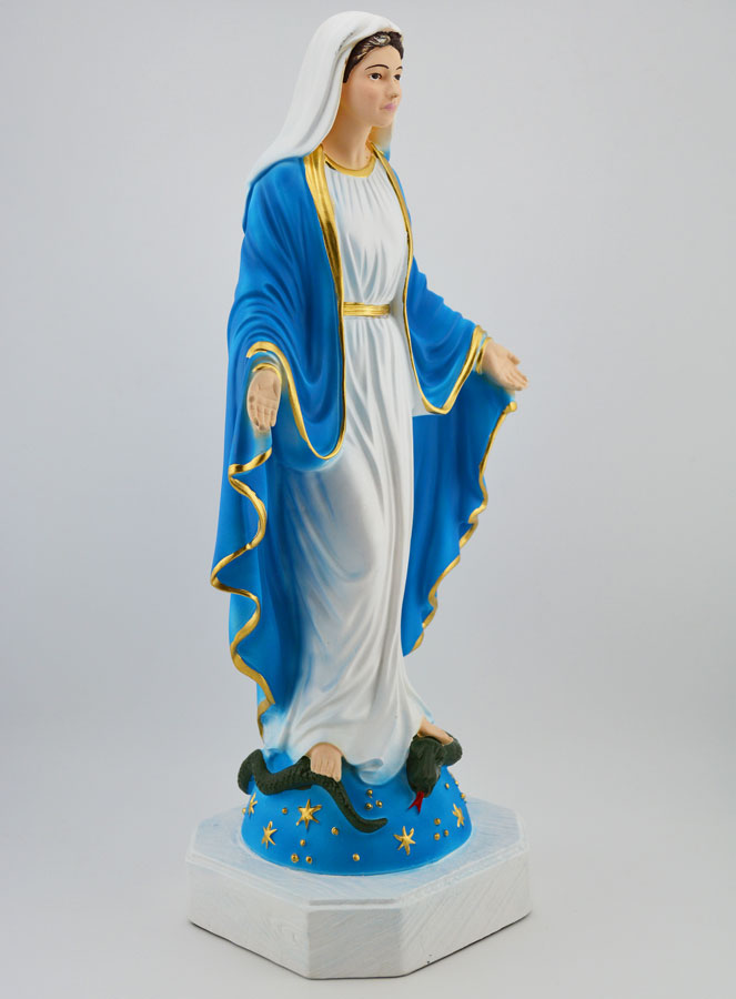 Statue Religieuse Artisanale Vierge Miraculeuse - 30cm (pic 2)
