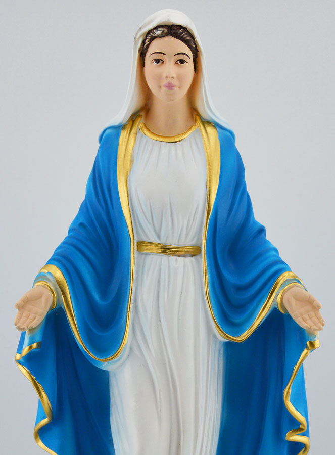 Statue Religieuse Artisanale Vierge Miraculeuse - 30cm (pic 3)