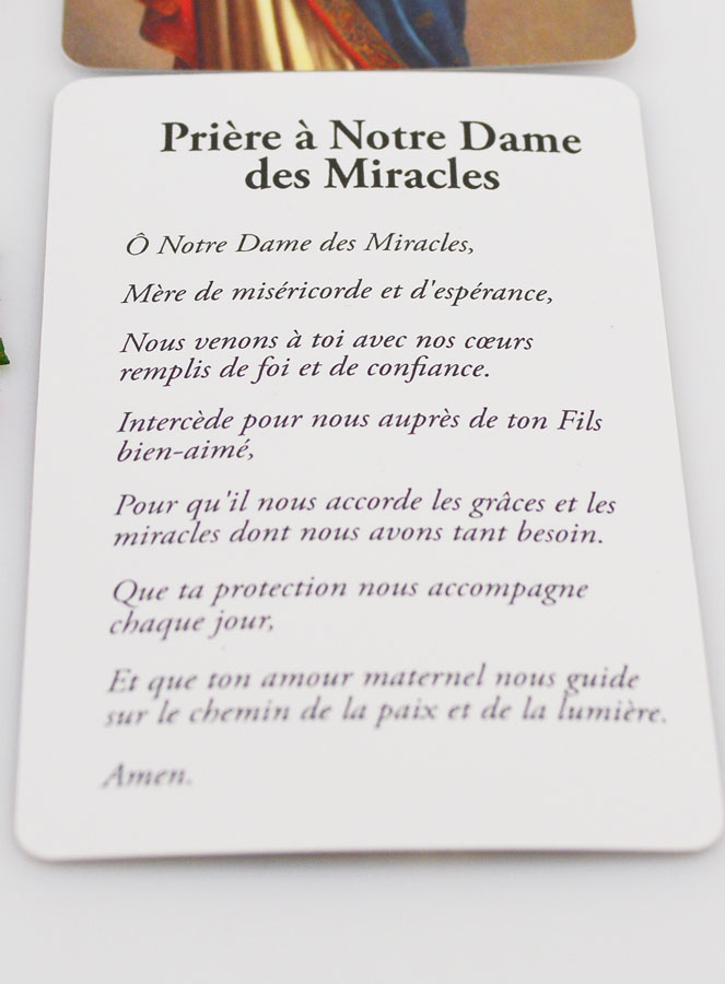 Encens Religieux Notre Dame des Miracles + Prière (pic 3)