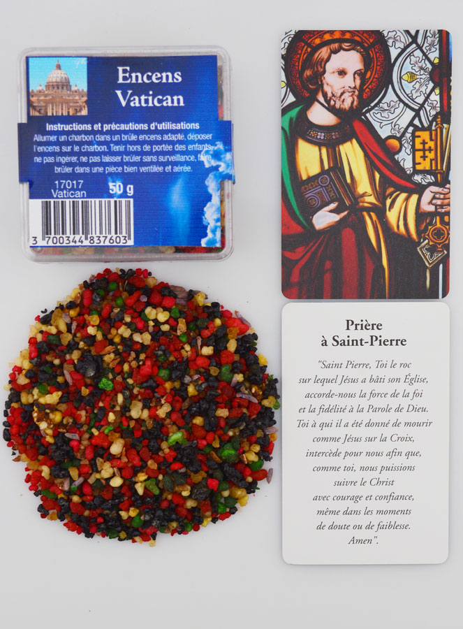 Coffret Encens Vatican + Prière à Saint Pierre (pic 1)