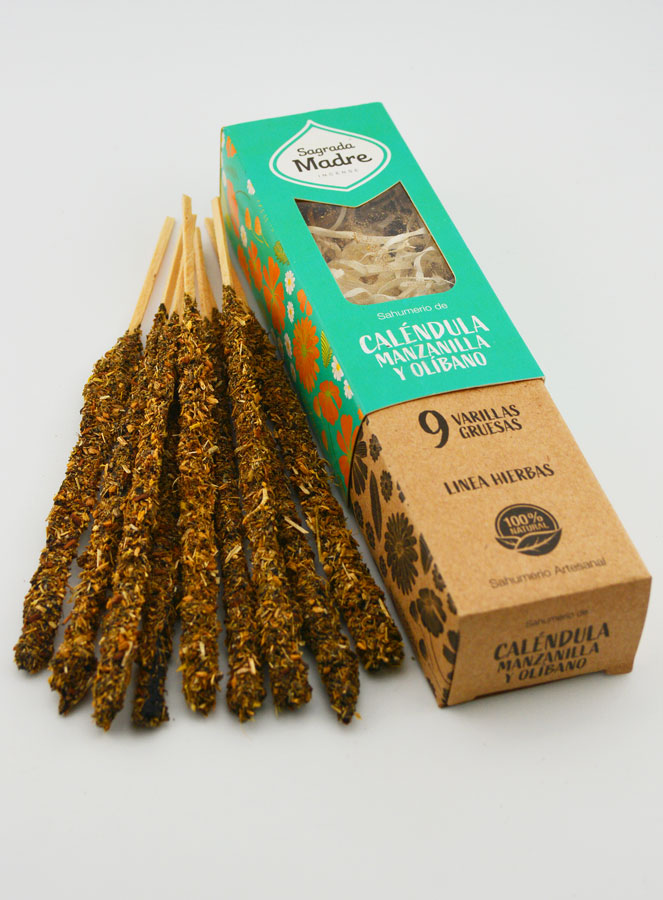 Encens Naturel Camomille, Calendula & Oliban - Qualité Premium (pic 2)