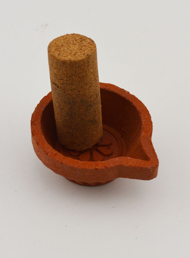 Encens Citronnelle Ecocert - Kit Dhoop + Encensoir (pic 4)