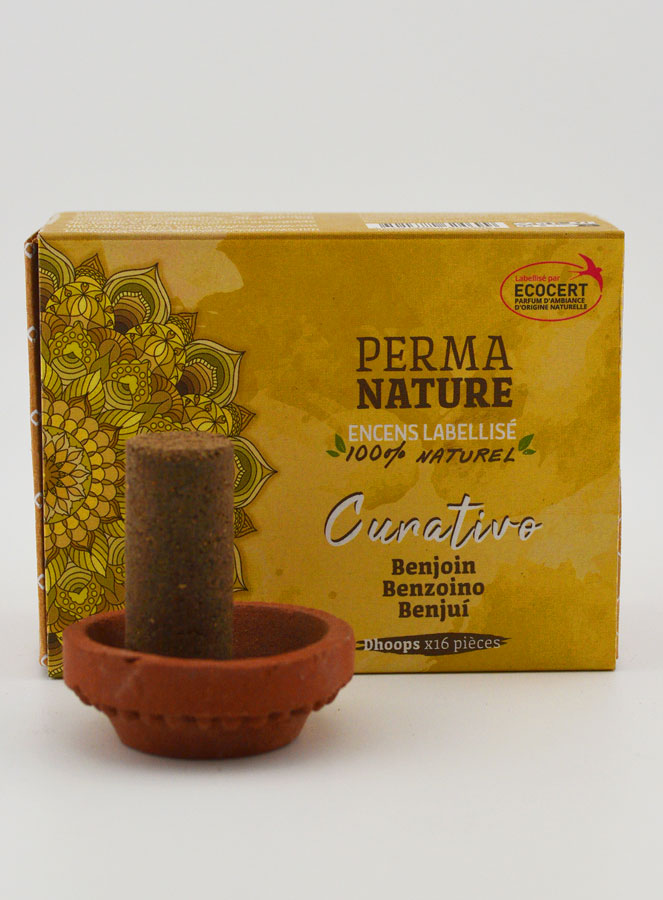 Encens Benjoin Ecocert - Kit Dhoop + Encensoir (pic 1)
