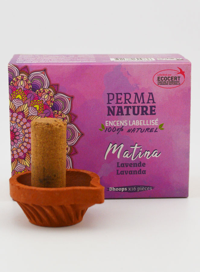 Encens Lavande Ecocert - Kit Dhoop + Encensoir (pic 1)
