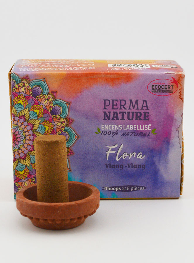 Encens Ylang Ylang Ecocert - Kit Dhoop + Encensoir (pic 1)
