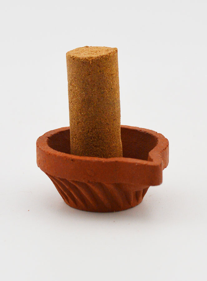Encens Patchouli Ecocert - Kit Dhoop + Encensoir (pic 3)