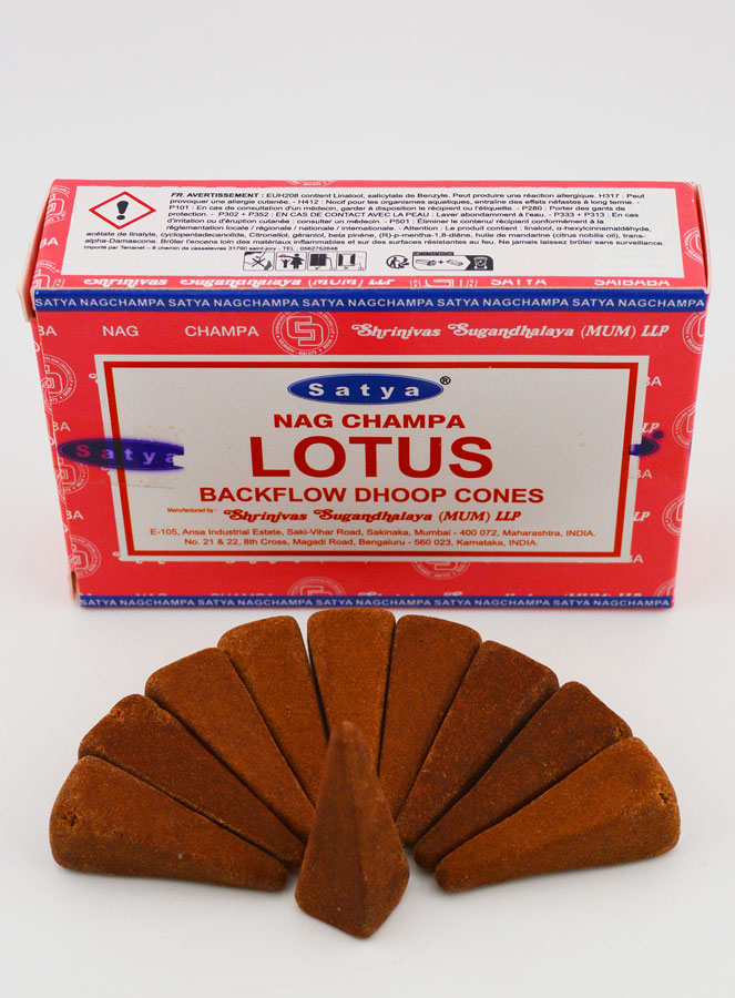 Encens Lotus Satya - Cônes à Reflux (pic 2)
