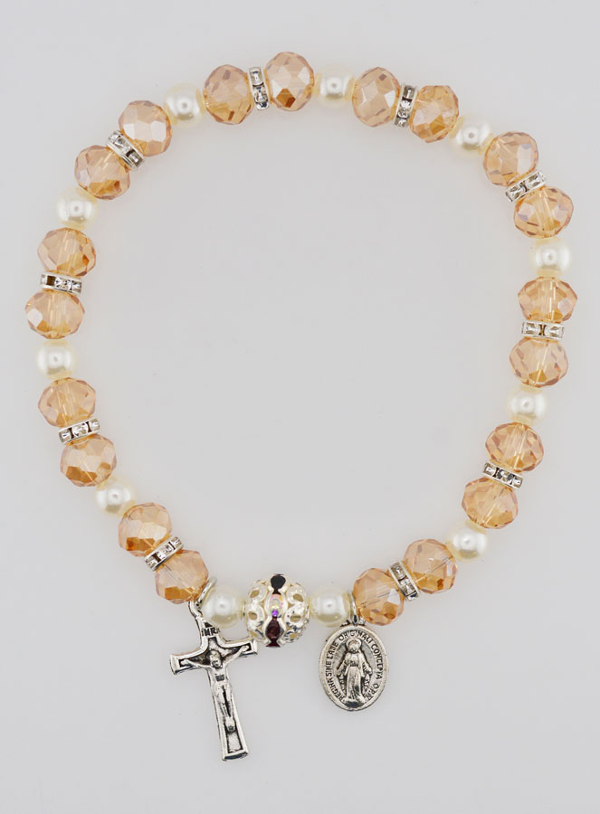 Bracelet Religieux Vierge Miraculeuse - Champagne (pic 1)