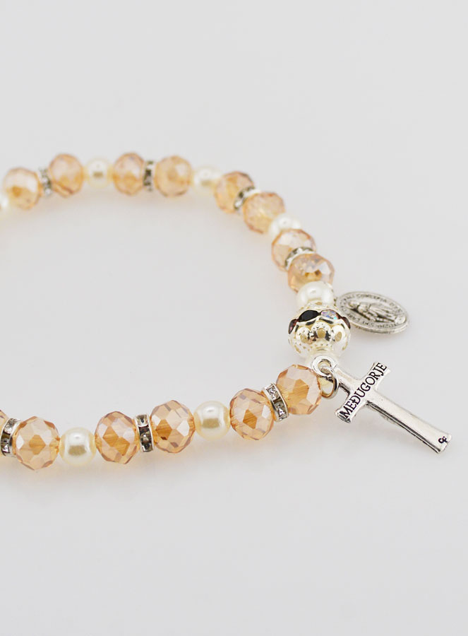 Bracelet Religieux Vierge Miraculeuse - Champagne (pic 3)